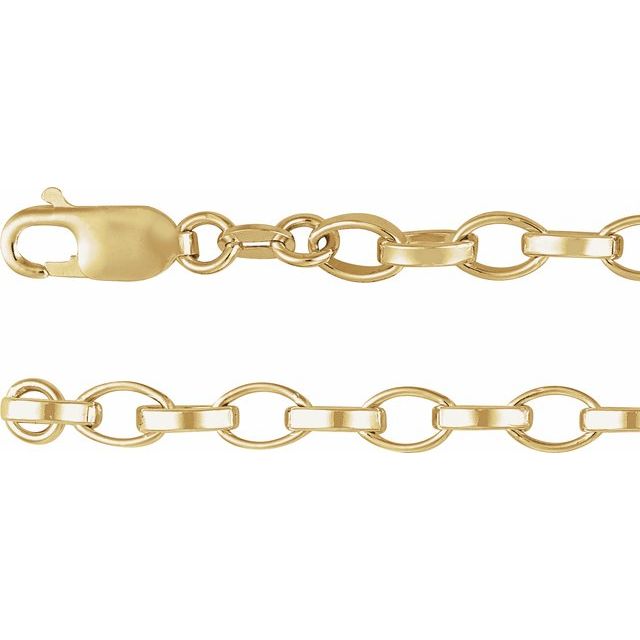 14K Yellow Gold-Filled Statement Rolo Chain