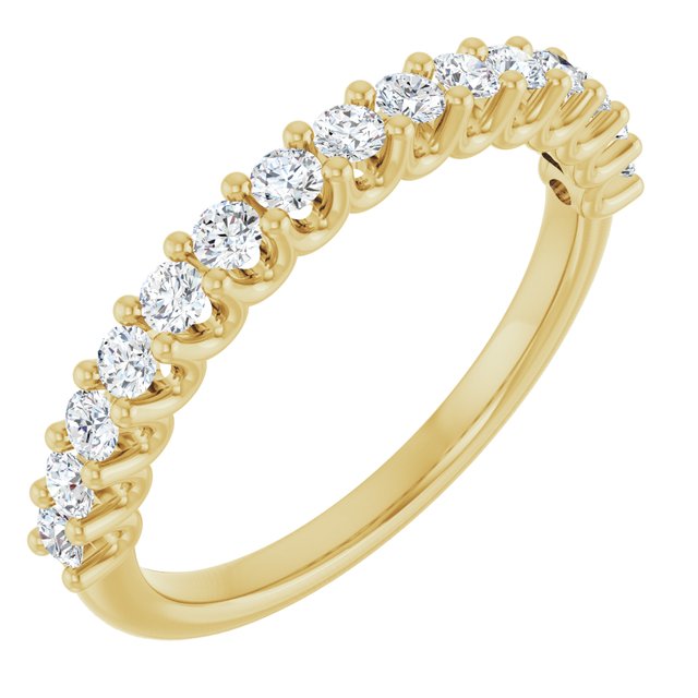 14K Yellow Gold 1/2 CTW Lab-Grown Diamond Anniversary Band