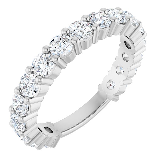 14K White Gold 1 1/2 CTW Natural Diamond Anniversary Band