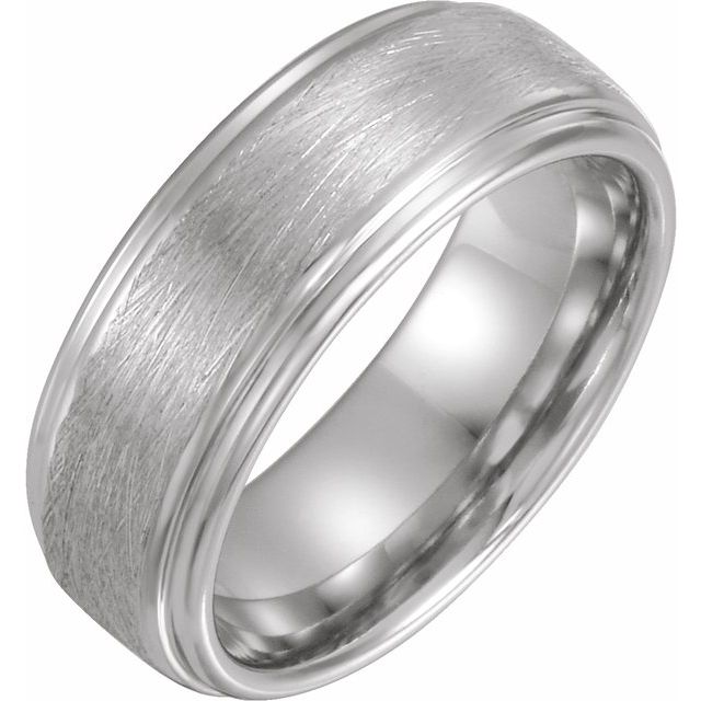 Cobalt Cobalt Brushed Stepped-Edge Band