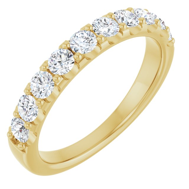 14K Yellow Gold 3/4 CTW Lab-Grown Diamond Anniversary Band