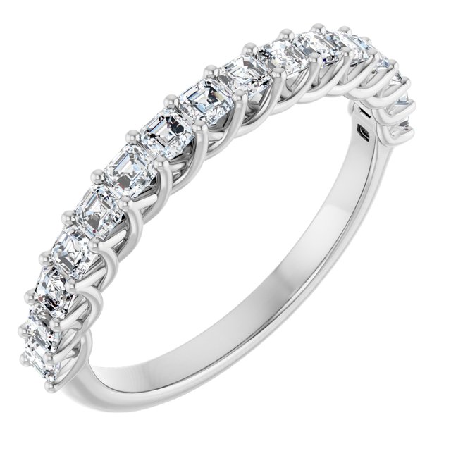 14K White Gold 3/4 CTW Natural Diamond Anniversary Band