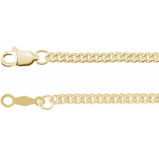 14K Yellow Gold-Filled 14K Yellow Gold-Filled 2.25 mm Curb 24" Chain