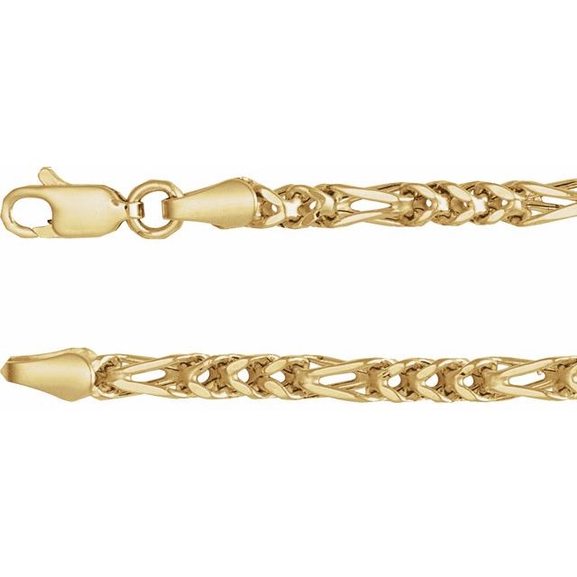 14K Yellow Gold 3.2 mm Franco Chain