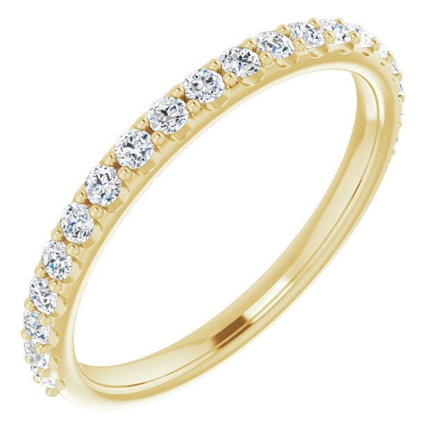 14K Yellow Gold 1/3 CTW Natural Diamond Matching Band