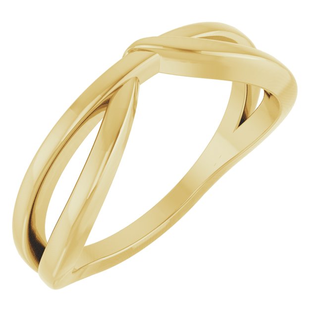 14K Yellow Gold Sculpted Freeform Ring